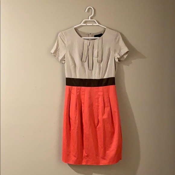 🆕 Vero Moda Pleated Colour Block Dress - Women’s Size 36 - Picture 2 of 7